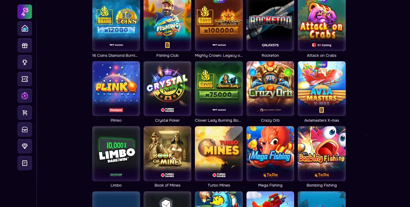 Интерфейс Magnit casino на мониторе